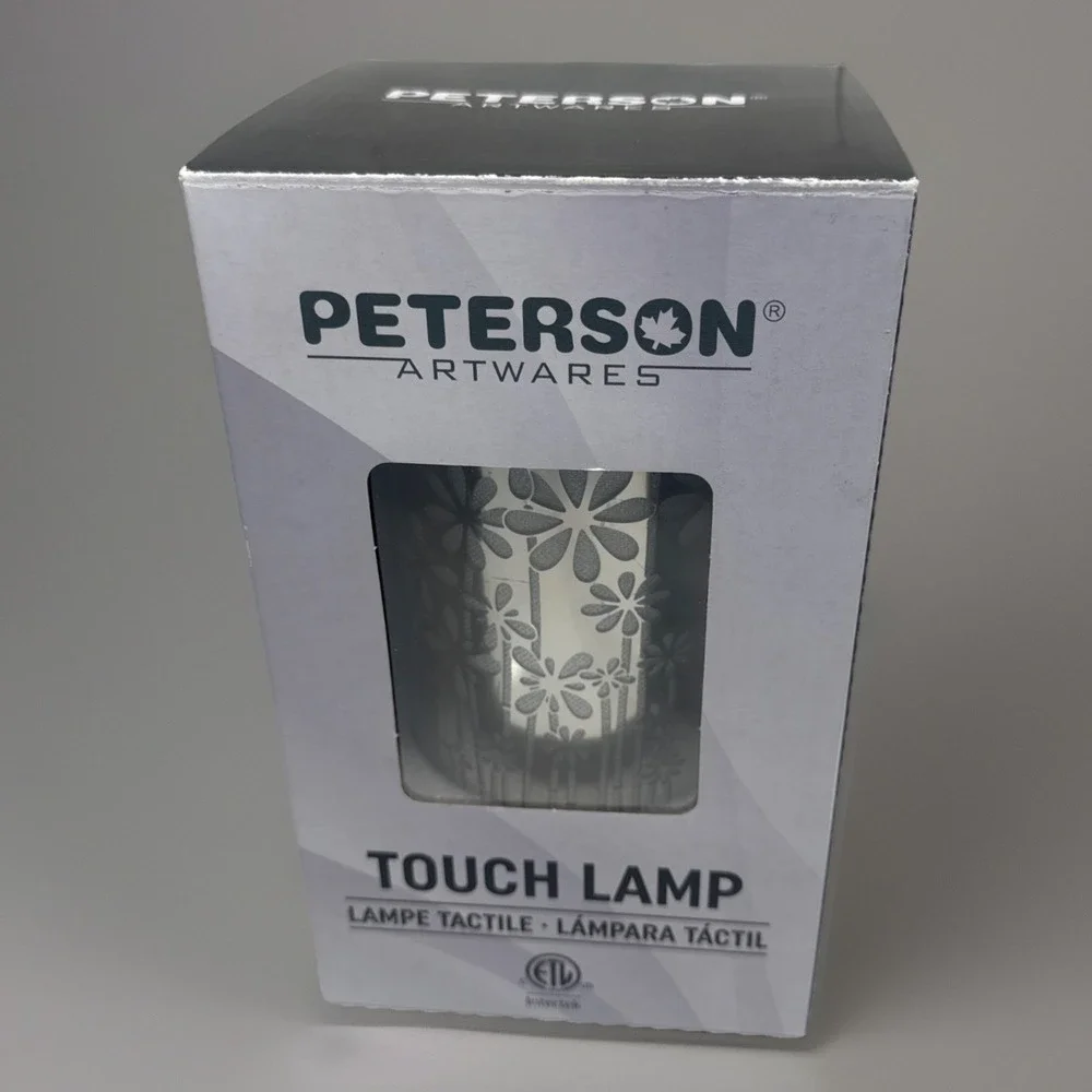 Peterson Artwares Silver Garden Touch Lamp Essential Oil Diffuser and Wax Warmer
